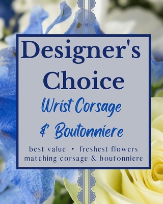 Designer's Choice - Wrist Corsage & Boutonniere from Joseph Genuardi Florist in Norristown, PA