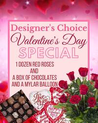 Valentine's Special Roses & Balloons & Chocolates from Joseph Genuardi Florist in Norristown, PA