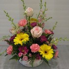 Basket of Suprises Floral Arrangement
