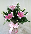 Dreamy Days Pink Lily Vase