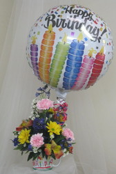 Birthday Wishes Mug with Balloon from Joseph Genuardi Florist in Norristown, PA