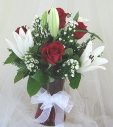 With Love at Christmas Holiday Vase from Joseph Genuardi Florist in Norristown, PA