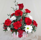 Hearts on Fire Valentine Basket