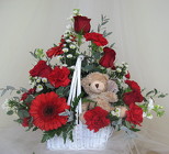 Grin and Bear It Valentine Basket