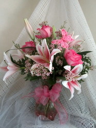 Perfect in Pink Vase Arrangement from Joseph Genuardi Florist in Norristown, PA