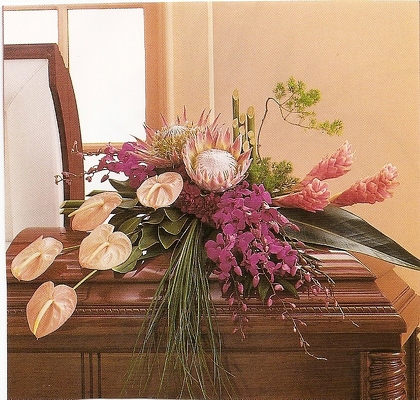 Exotic Places Casket Spray from Joseph Genuardi Florist in Norristown, PA