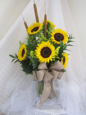 Song of the Sunflowers Vase Arrangement from Joseph Genuardi Florist in Norristown, PA