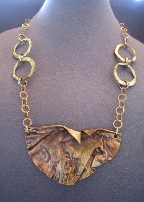 Modern Metals Statement Necklace from Joseph Genuardi Florist in Norristown, PA