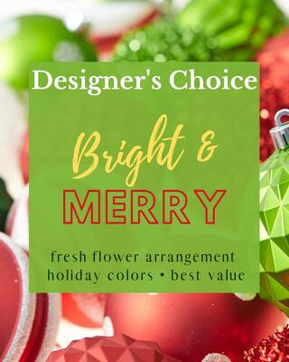 Designer's Choice Bright & Merry from Joseph Genuardi Florist in Norristown, PA