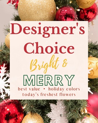 Designer's Choice Bright & Merry from Joseph Genuardi Florist in Norristown, PA