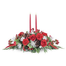 Christmas Table from Joseph Genuardi Florist in Norristown, PA