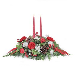 Double Candle Centerpiece  from Joseph Genuardi Florist in Norristown, PA
