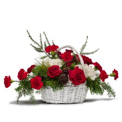 Holiday Basket Bouquet from Joseph Genuardi Florist in Norristown, PA