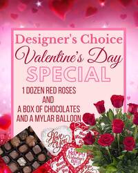 Valentine's Special Roses & Balloons & Chocolates from Joseph Genuardi Florist in Norristown, PA