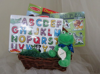 Melissa and Doug Puzzle Gift Basket from Joseph Genuardi Florist in Norristown, PA