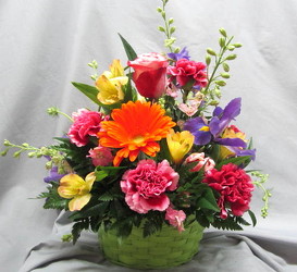 Color Me Bright Basket Arrangement from Joseph Genuardi Florist in Norristown, PA