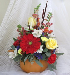 Pumpkin Harvest Centerpiece from Joseph Genuardi Florist in Norristown, PA