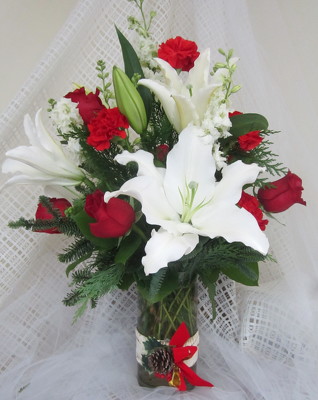 I'm Dreaming Holiday Vase Arrangment from Joseph Genuardi Florist in Norristown, PA