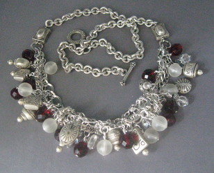 Charmed I'm Sure Dangles Necklace from Joseph Genuardi Florist in Norristown, PA