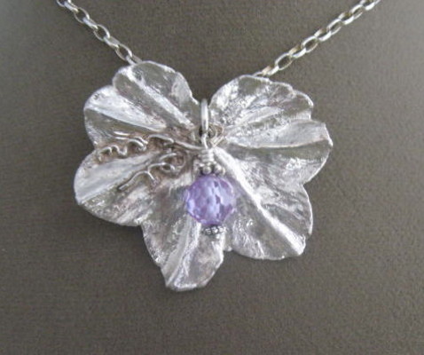 Fine Sterling Leaf Pendant Necklace from Joseph Genuardi Florist in Norristown, PA