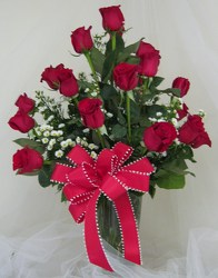 Roses by the Dozen Rose Vase Arrangement-UPGRADE TO 24 OR 36 from Joseph Genuardi Florist in Norristown, PA