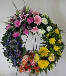 Circle of Love Sympathy Wreath from Joseph Genuardi Florist in Norristown, PA