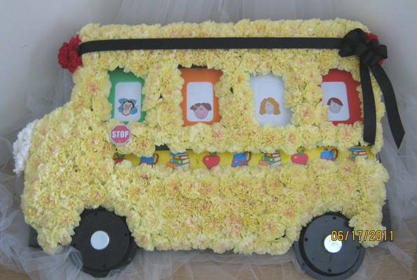 School Bus Sympathy Tribute from Joseph Genuardi Florist in Norristown, PA