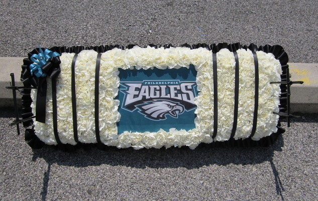 Eagles Football Field Tribute from Joseph Genuardi Florist in Norristown, PA