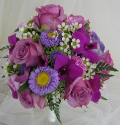Shades of Purple Attendants Bouquet from Joseph Genuardi Florist in Norristown, PA