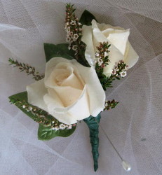 Double it Up Grooms Boutonniere from Joseph Genuardi Florist in Norristown, PA