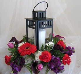 Romantic Lantern Bridal Centerpiece from Joseph Genuardi Florist in Norristown, PA