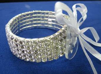 Specialty Flower Rhinestone Wristlet from Joseph Genuardi Florist in Norristown, PA