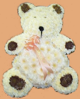 Teddy Bear Sympathy Tribute from Joseph Genuardi Florist in Norristown, PA