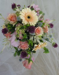 Peach Splendor Bridal Bouquet from Joseph Genuardi Florist in Norristown, PA