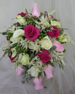 Rose Cascade Bridal Bouquet from Joseph Genuardi Florist in Norristown, PA