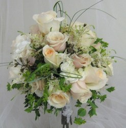 Champagne and Roses Bridal Bouquet from Joseph Genuardi Florist in Norristown, PA