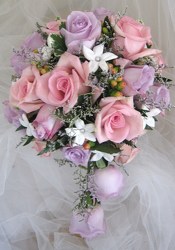 Lavander and Pink Bridal Bouquet from Joseph Genuardi Florist in Norristown, PA