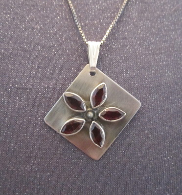 Sterling Silver Gemstone Necklace from Joseph Genuardi Florist in Norristown, PA