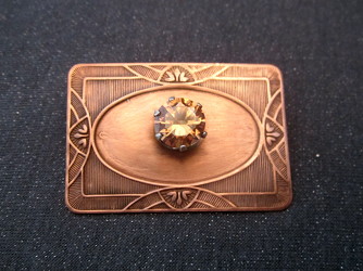 Copper and Gemstone Brooch from Joseph Genuardi Florist in Norristown, PA