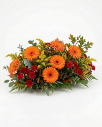 Autumn Bonfire Centerpiece from Joseph Genuardi Florist in Norristown, PA