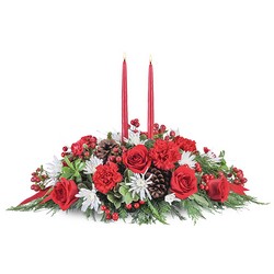 Yuletide Table from Joseph Genuardi Florist in Norristown, PA