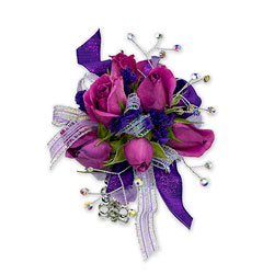 Royal Purple Wrist Corsage from Joseph Genuardi Florist in Norristown, PA