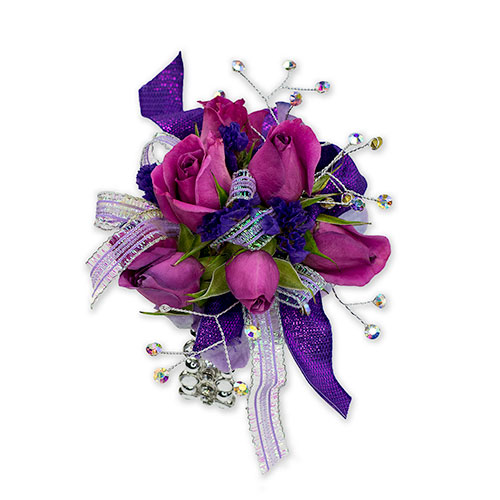 Royal Purple Wrist Corsage from Joseph Genuardi Florist in Norristown, PA