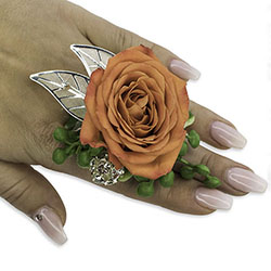 Tangerine Floral Ring from Joseph Genuardi Florist in Norristown, PA