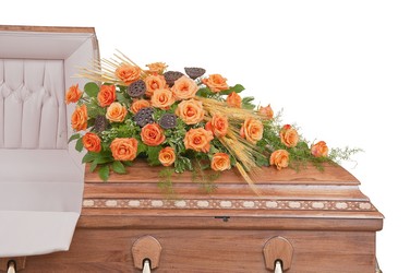 Fall Splendor Casket Spray from Joseph Genuardi Florist in Norristown, PA