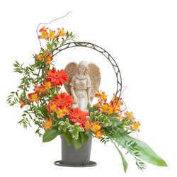 Heaven's Sunset Angel Basket from Joseph Genuardi Florist in Norristown, PA