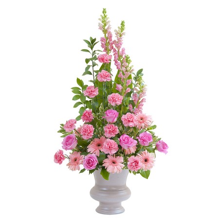 Peaceful Pink Large Urn from Joseph Genuardi Florist in Norristown, PA