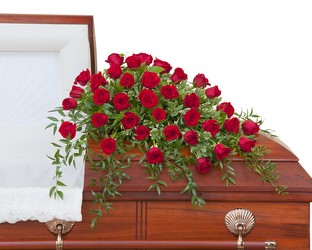 Simply Roses Deluxe Casket Spray from Joseph Genuardi Florist in Norristown, PA