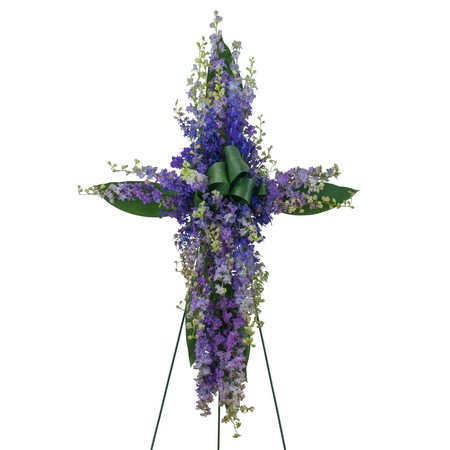 Lovingly Lavender Cross from Joseph Genuardi Florist in Norristown, PA
