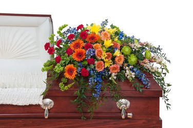 Treasured Celebration Casket Spray from Joseph Genuardi Florist in Norristown, PA